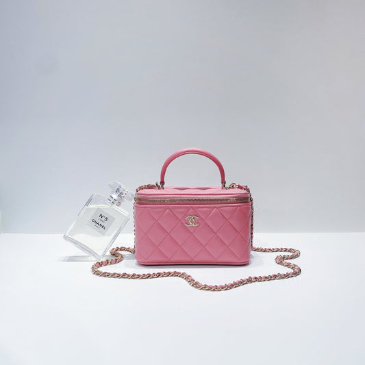 No.3673-Chanel Timeless Classic Handle Vanity With Chain (Brand New / 全新貨品)