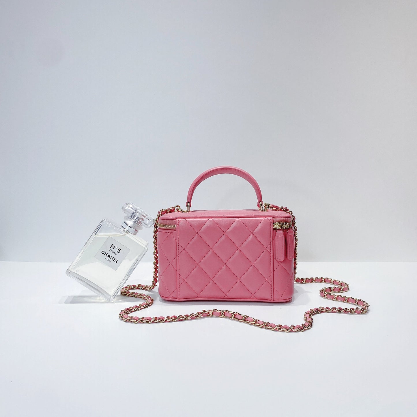 No.3673-Chanel Timeless Classic Handle Vanity With Chain (Brand New / 全新貨品)