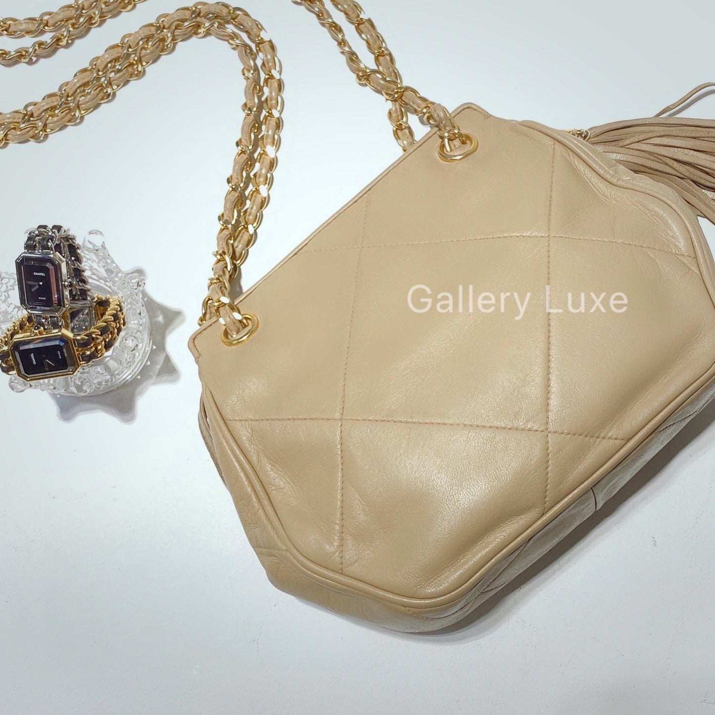 No.2363-Chanel Vintage Lambskin Shoulder Bag