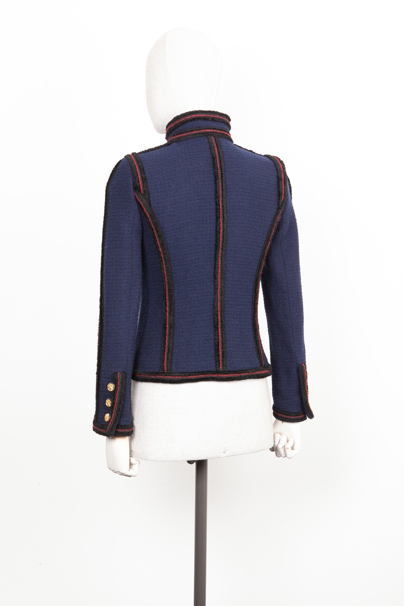 CHANEL Tweed Jacket Blue Pre-Fall 2009