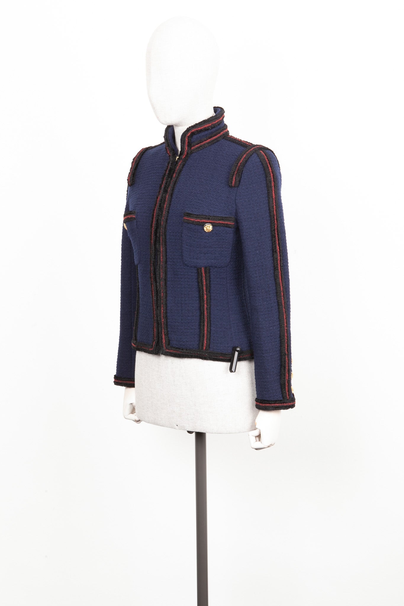 CHANEL Tweed Jacket Blue Pre-Fall 2009