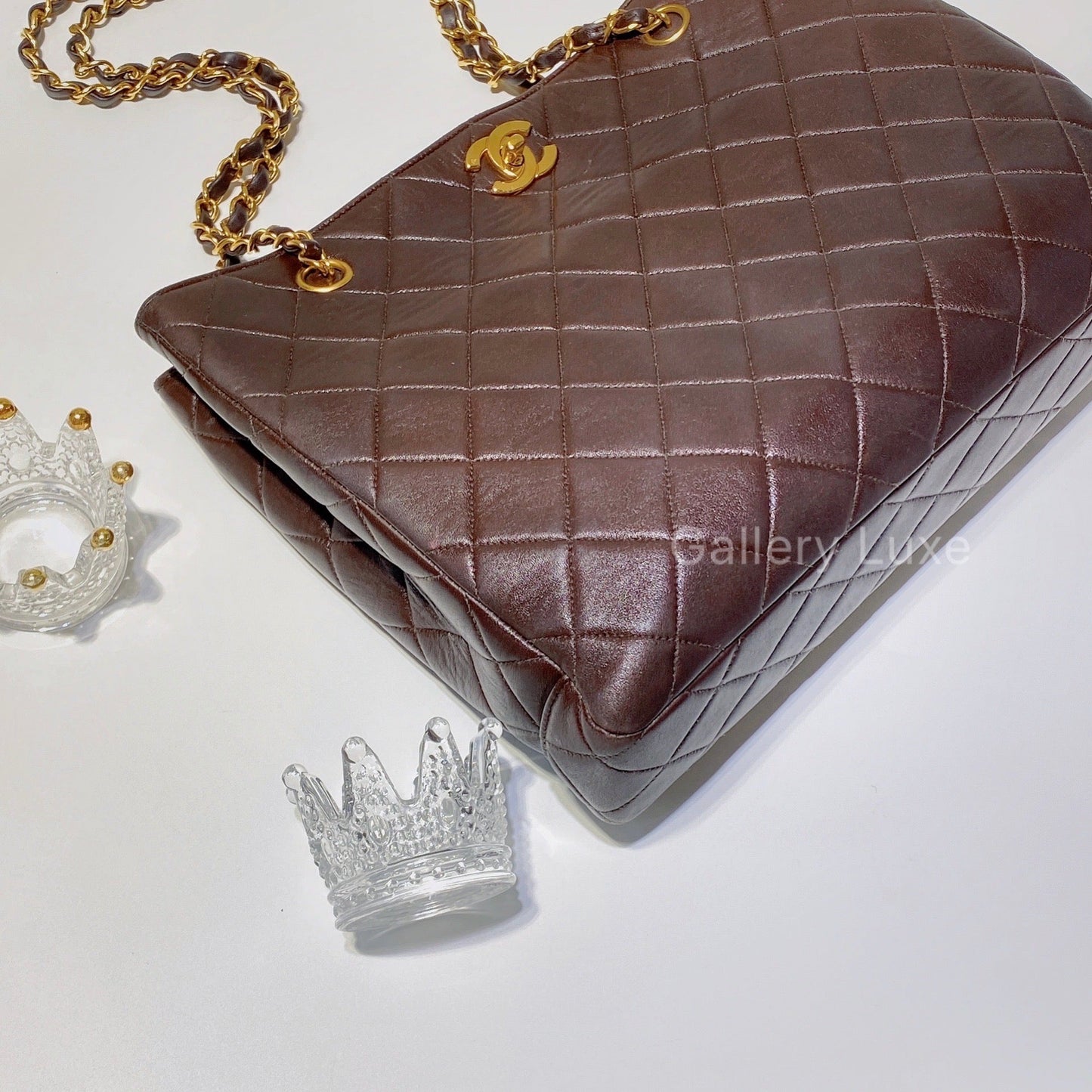 No.2607-Chanel Vintage Lambskin Shoulder Bag