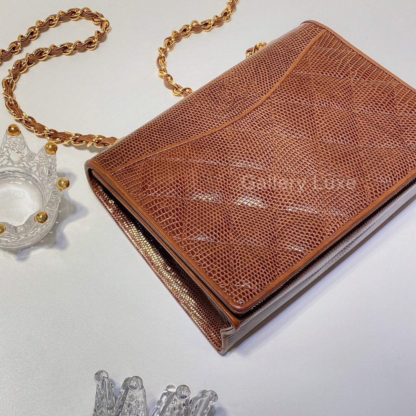 No.2885-Chanel Vintage Lizard Mini Flap Bag