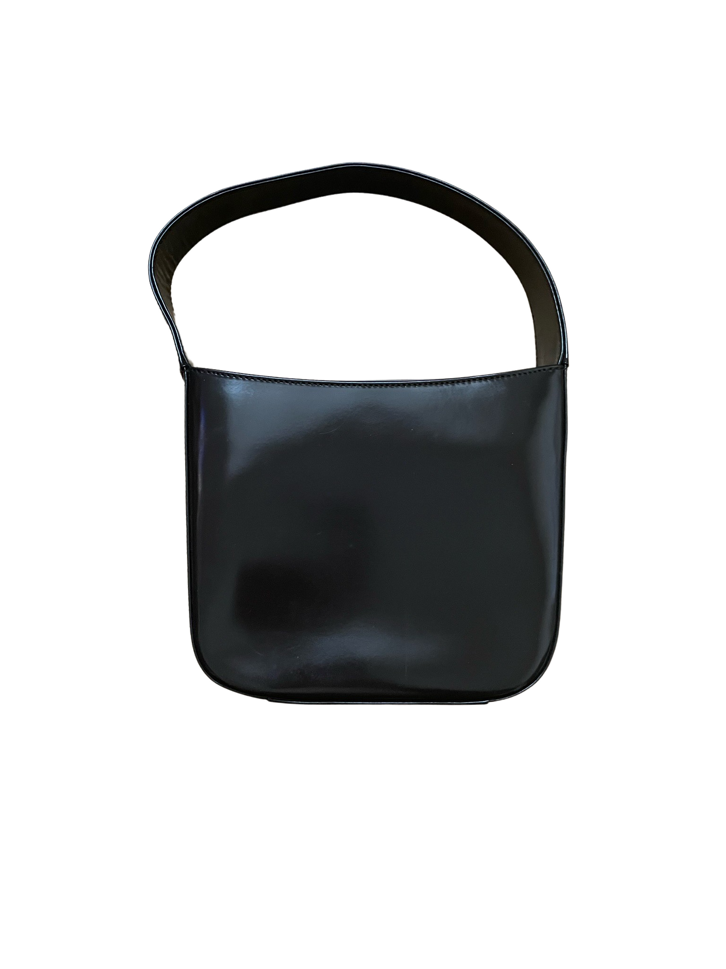 Luxury Gucci Dark Brown Patent Leather Handbag