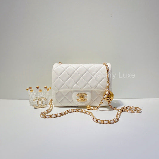 No.2624-Chanel Pearl Crush Square Mini Flap Bag (Brand New)