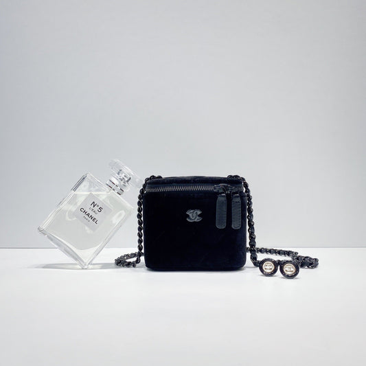No.3421-Chanel Velvet Mini Vanity With Classic Chain (Brand New / 全新)