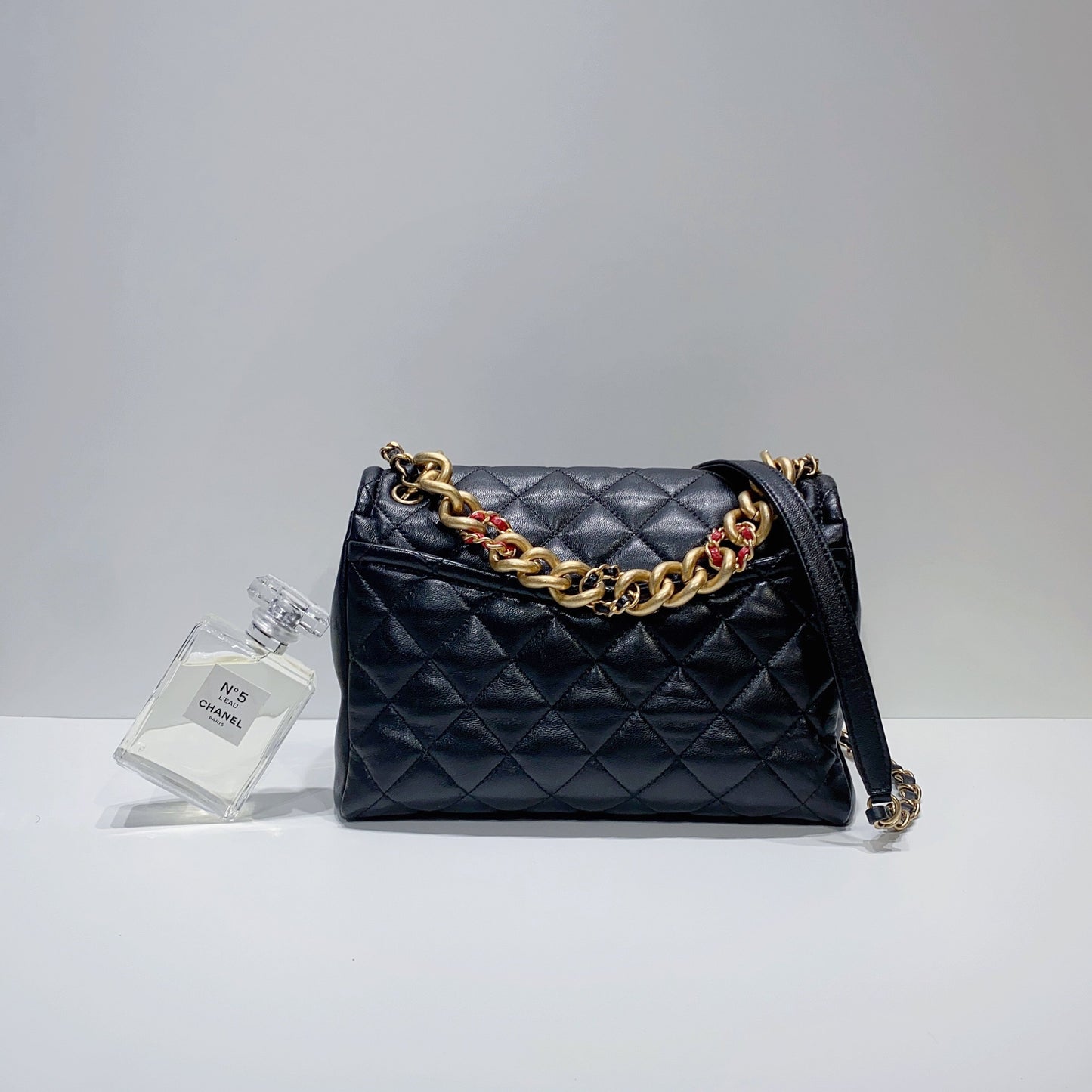 No.3799-Chanel Chain Leather Link In Flap Bag