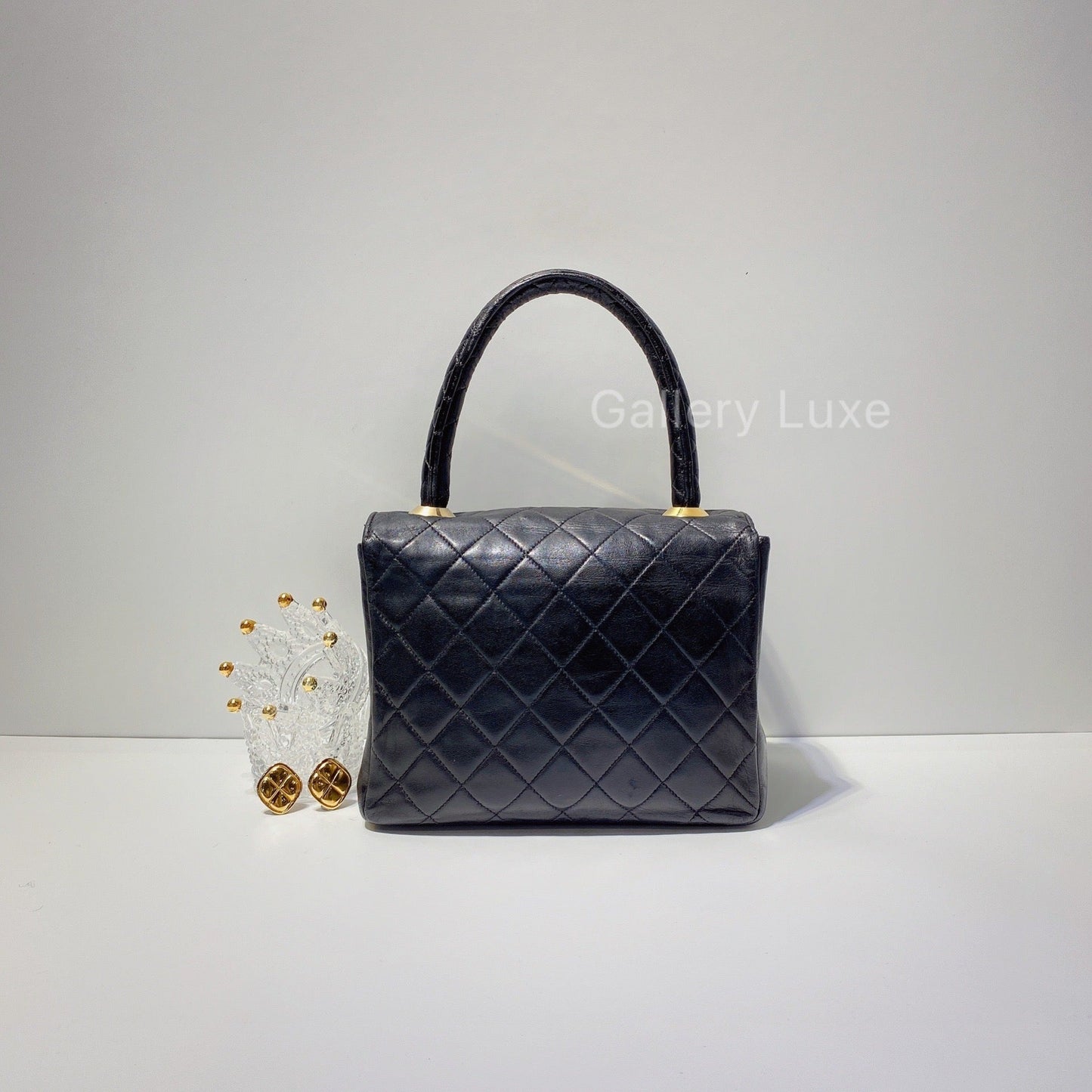 No.2493-Chanel Vintage Lambskin Top Handle Bag