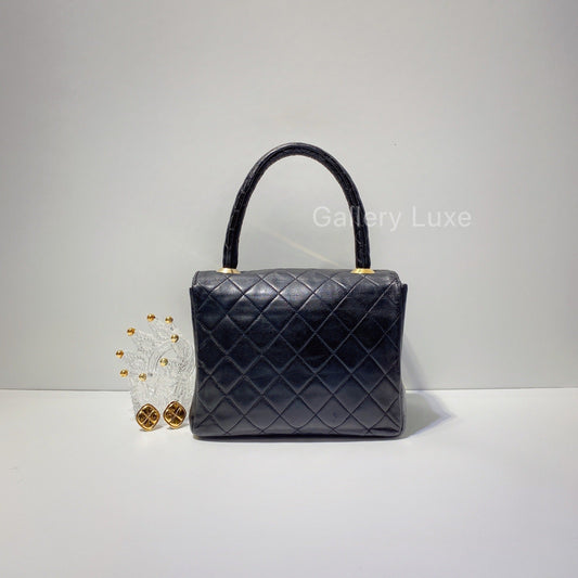 No.2493-Chanel Vintage Lambskin Top Handle Bag