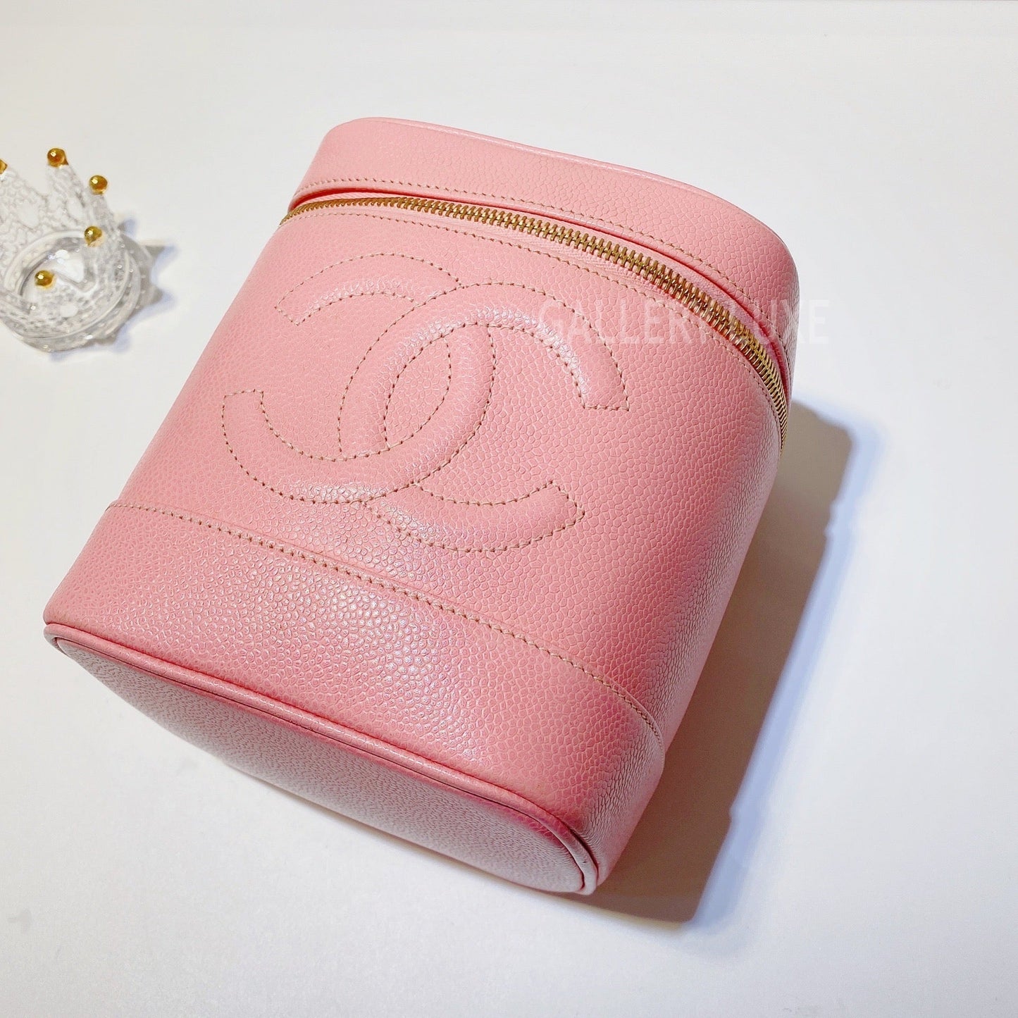 No.2922-Chanel Vintage Caviar Vanity Case