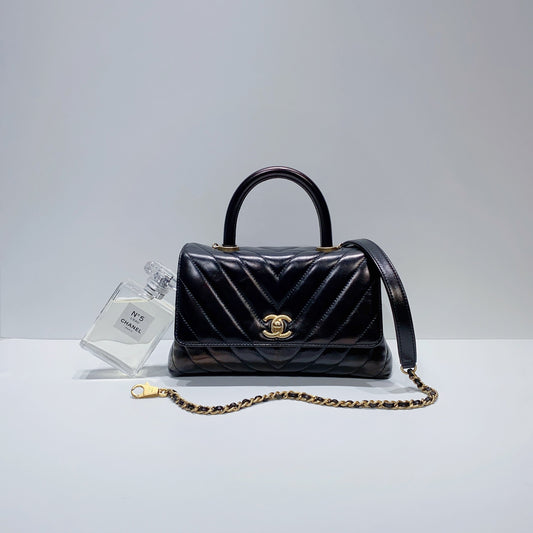 No.3794-Chanel Small Chevron Coco Handle
