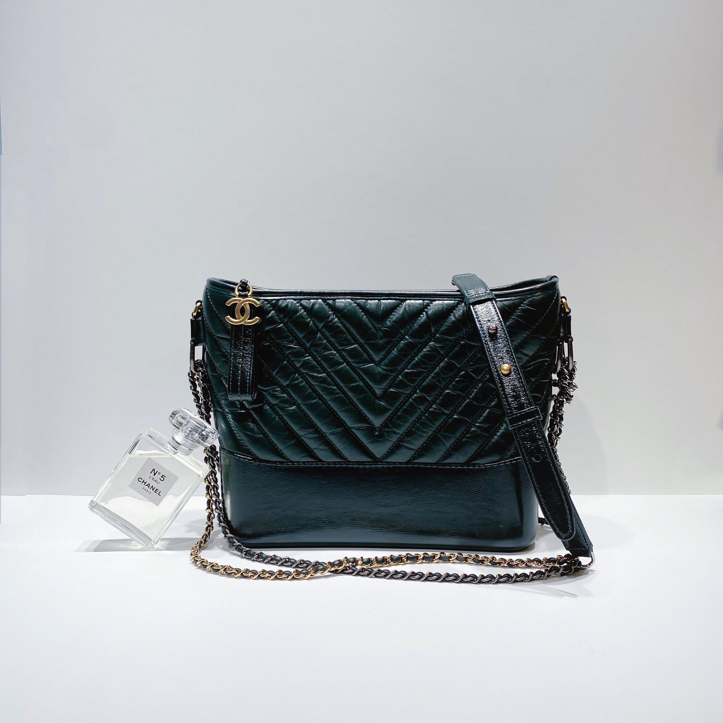 No.001520-Chanel Medium Chevron Gabrielle Hobo Bag