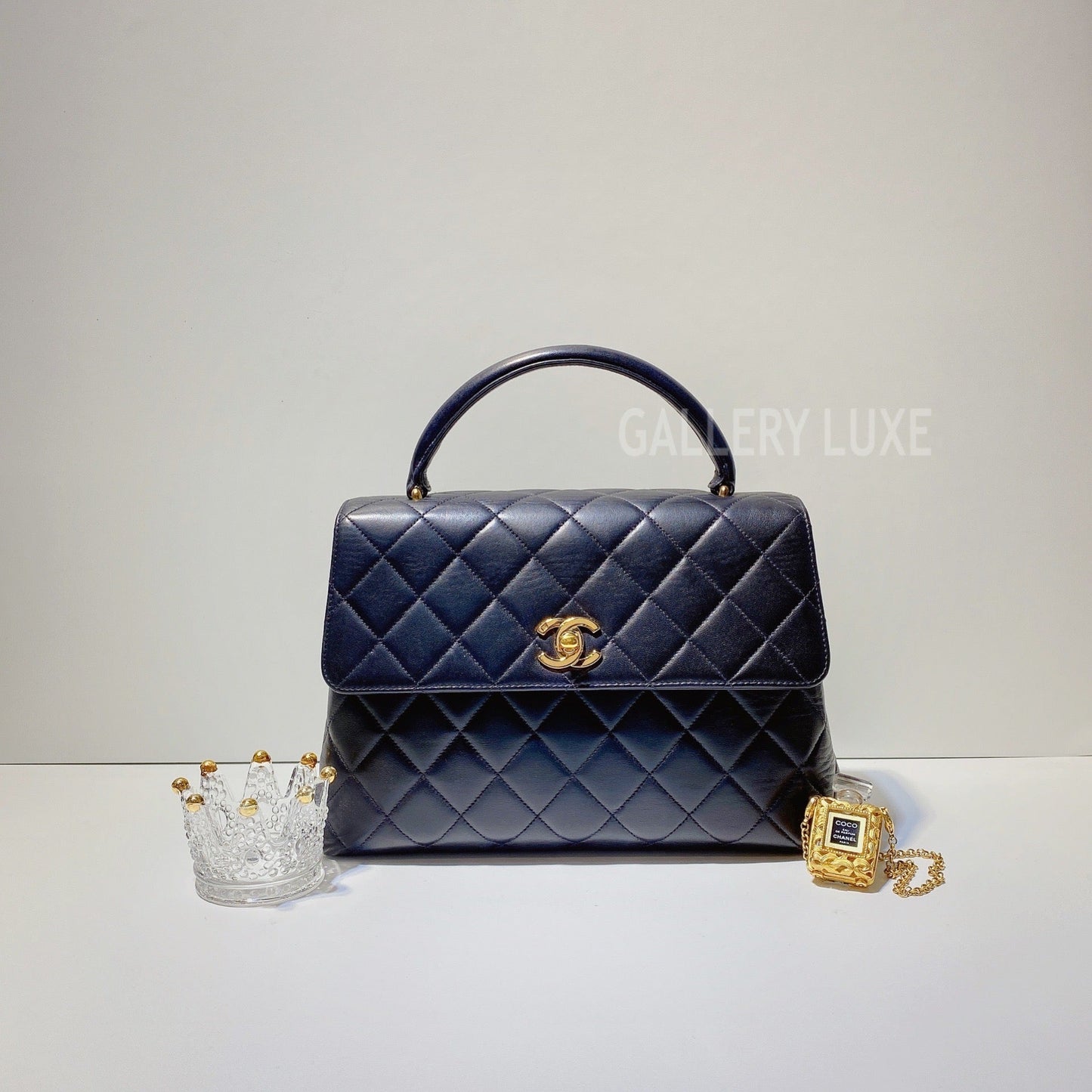 No.2945-Chanel Vintage Lambskin Small Kelly Handle Bag