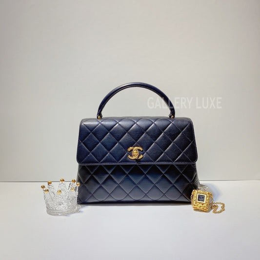 No.2945-Chanel Vintage Lambskin Small Kelly Handle Bag