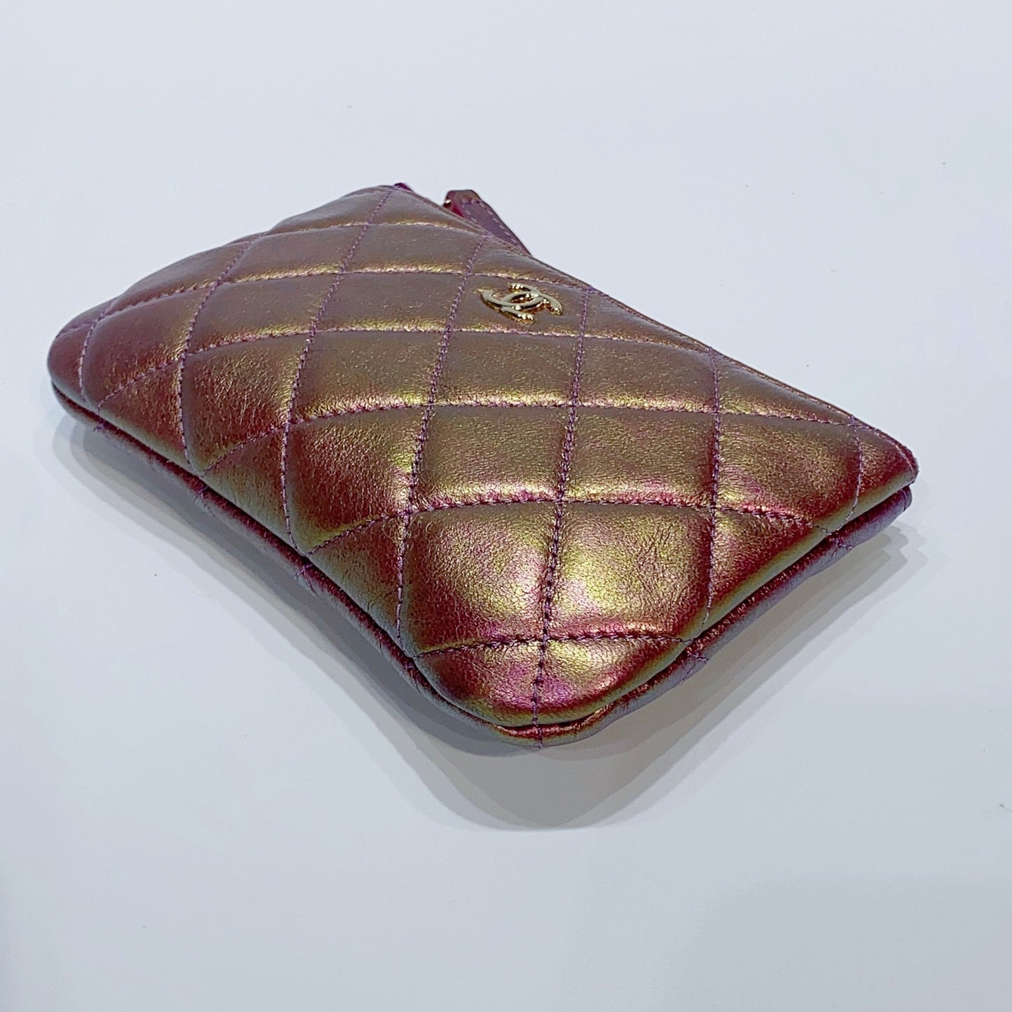 No.3825-Chanel Lambskin Mini O Case Pouch