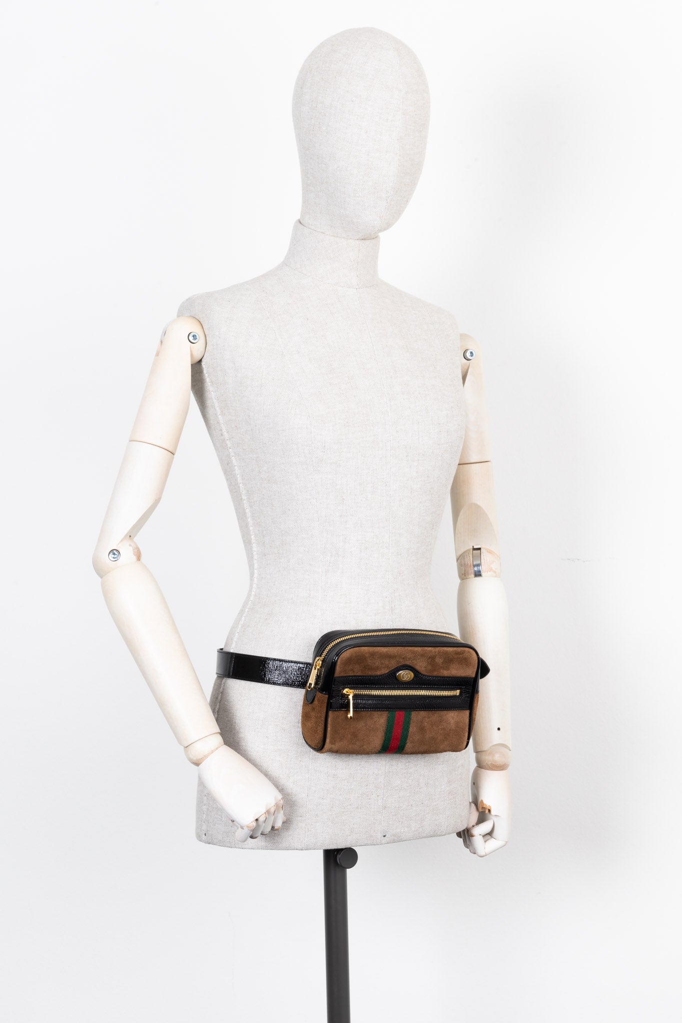 Luxury Gucci Trending 2025 Ophidia Belt Bag Suede Brown