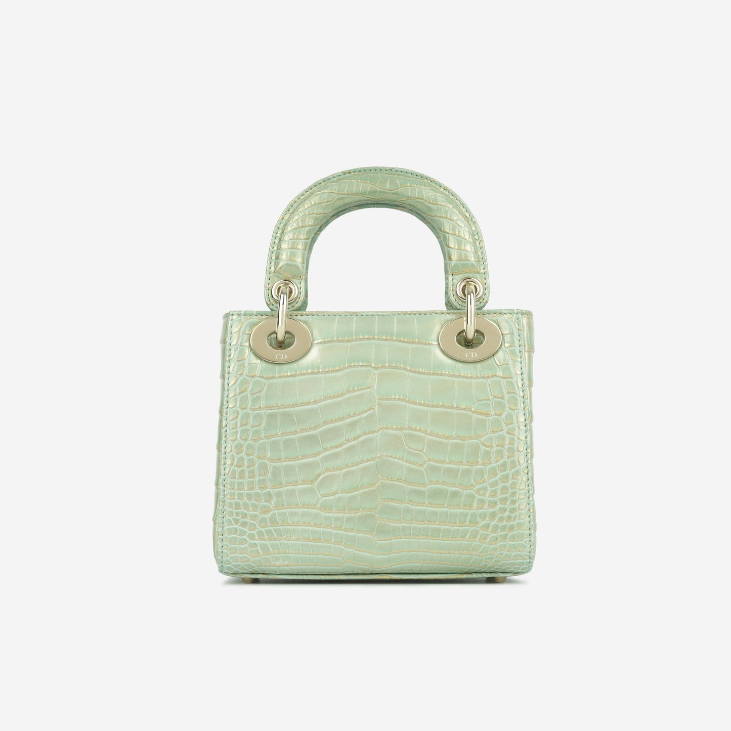 Luxury Dior Mini Lady Luxury Dior - Green/Gold Crocodile