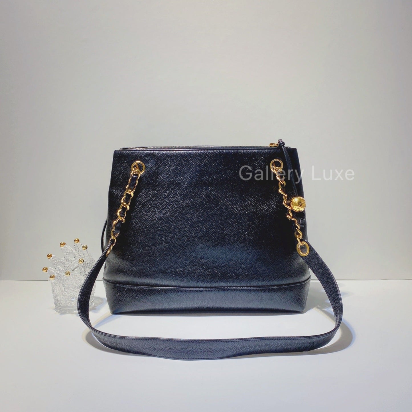 No.2658-Chanel Vintage Caviar Tote Bag