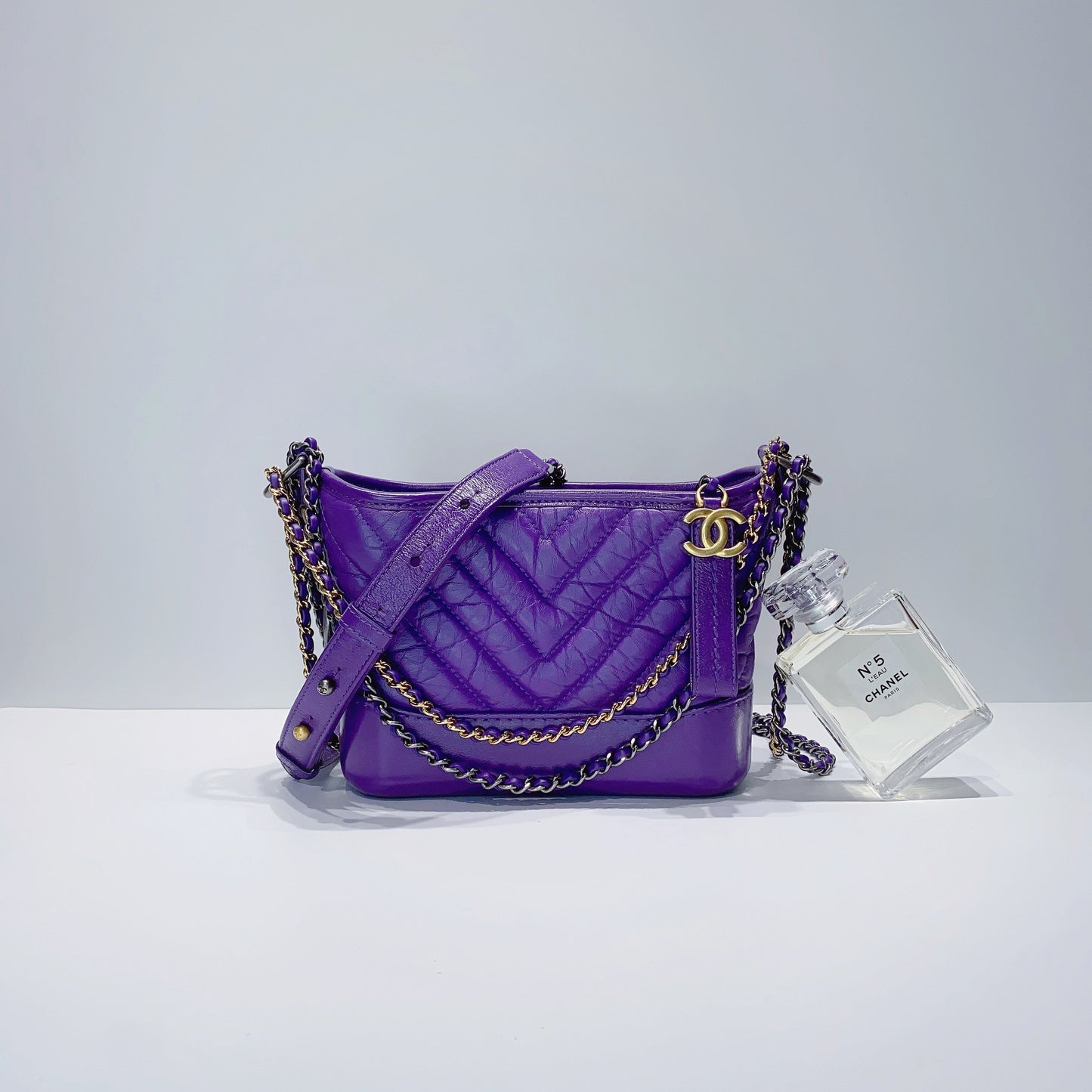 No.3688-Chanel Small Chevron Gabrielle Hobo Bag