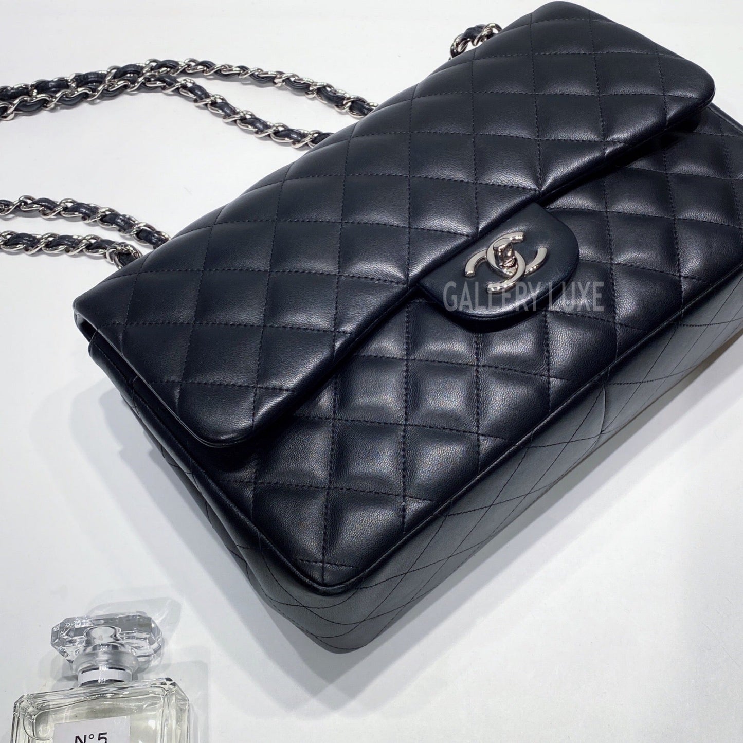 No.001314-2-Chanel Lambskin Classic Jumbo Flap Bag