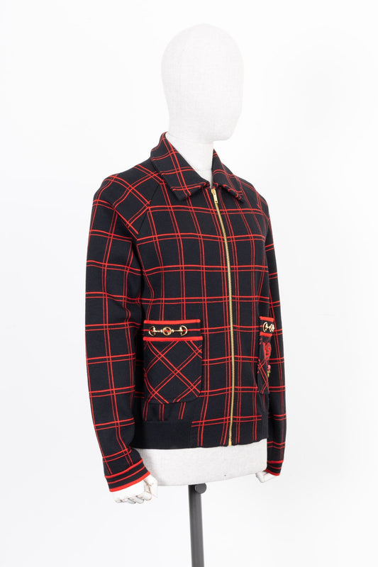 Luxury Gucci Trending 2025 Zumi GG Bomber Jacket Black Red