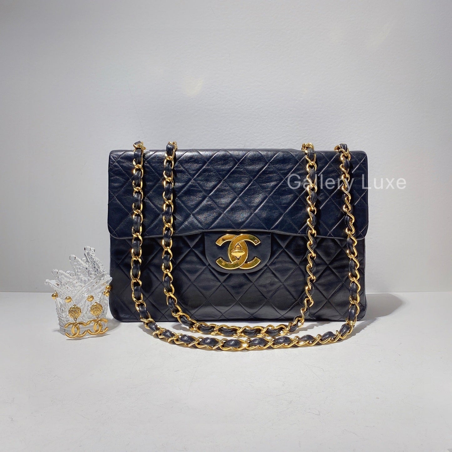 No.2179-Chanel Vintage Maxi Jumbo Flap Bag
