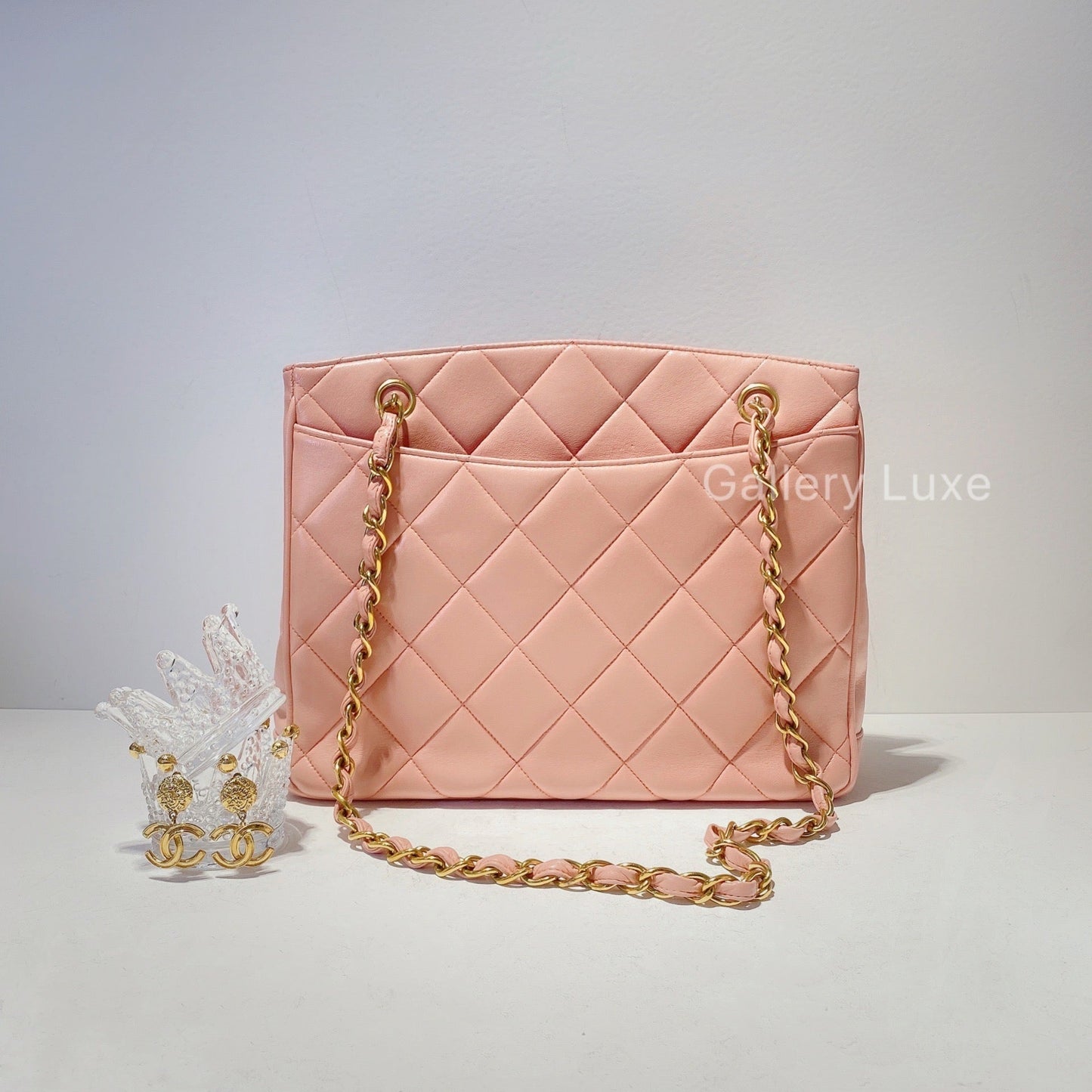 No.2283-Chanel Vintage Lambskin TurnLock Shoulder Bag