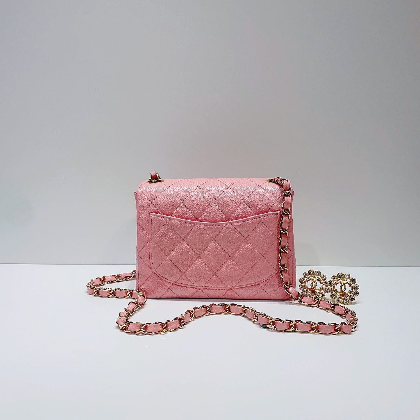 No.3504-Chanel Vintage Caviar Classic Flap Mini 17cm
