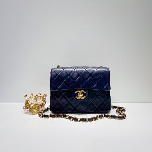 No.3445-Chanel Vintage Lambskin Classic Flap Mini 17cm