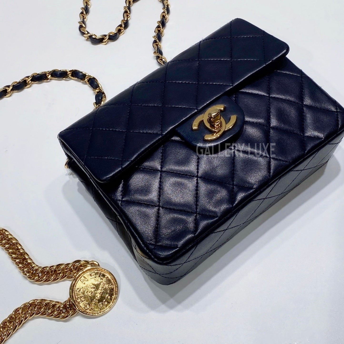 No.3445-Chanel Vintage Lambskin Classic Flap Mini 17cm