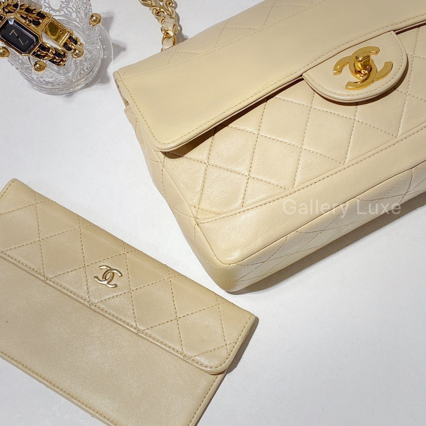 No.2413-Chanel Vintage Lambskin Flap Bag
