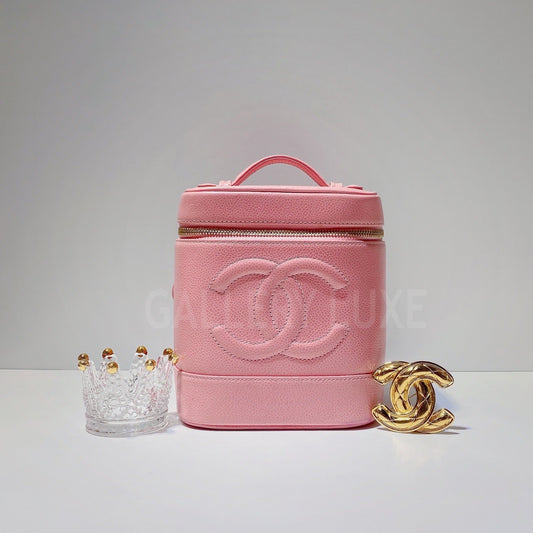 No.3259-Chanel Vintage Caviar Vanity Case