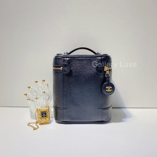 No.2678-Chanel Vintage Caviar Vanity Case