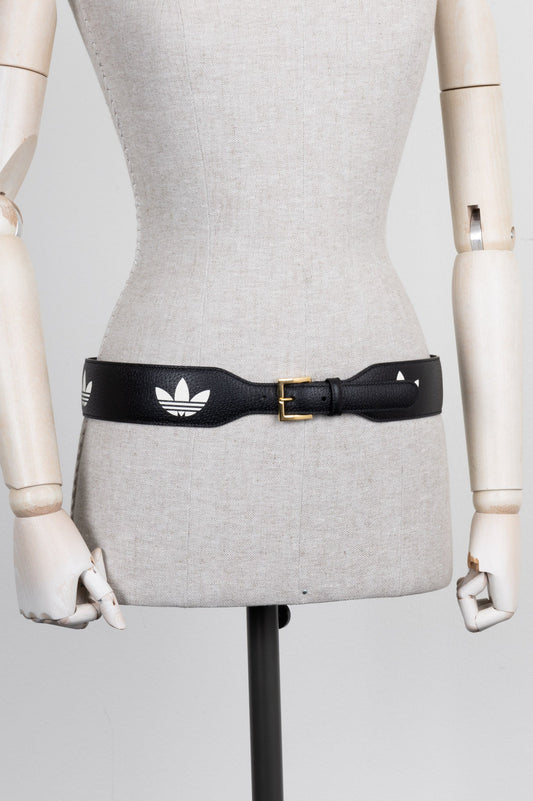 Luxury Gucci Trending 2025 x ADIDAS Horsebit Belt Black