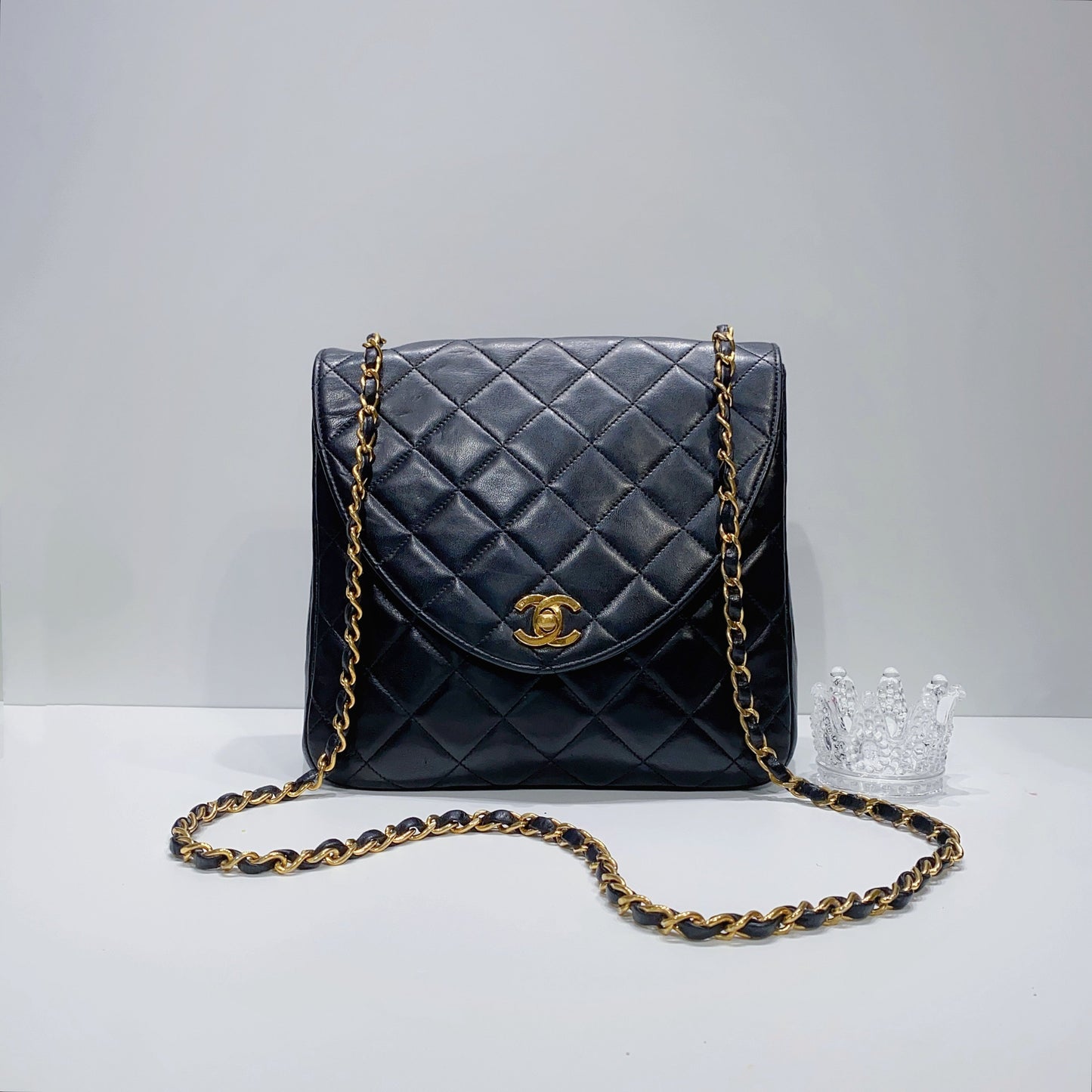 No.3701-Chanel Vintage Lambskin Flap Bag