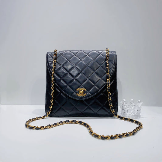 No.3701-Chanel Vintage Lambskin Flap Bag