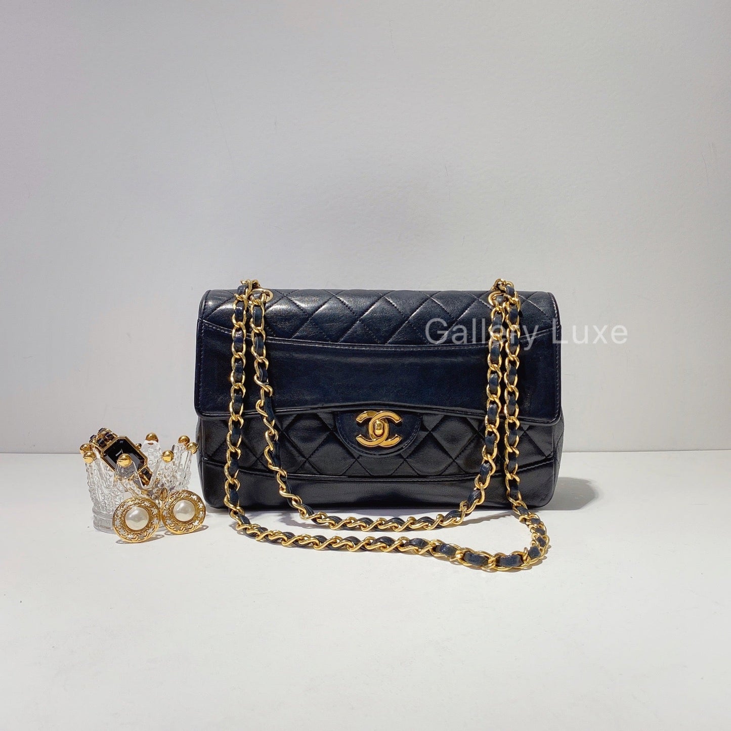 No.2485-Chanel Vintage Lambskin Flap Bag