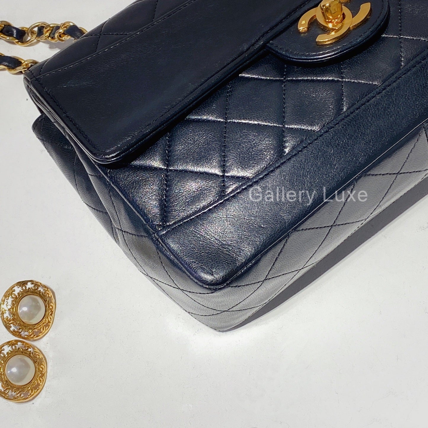 No.2485-Chanel Vintage Lambskin Flap Bag