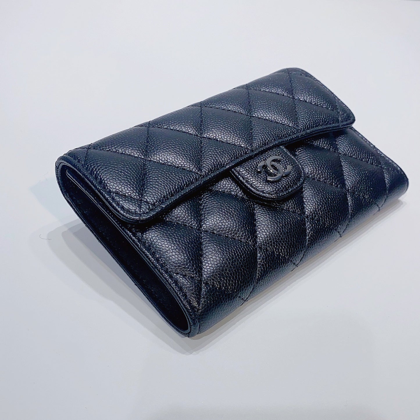 No.3700-Chanel Caviar Classic Flap Short Wallet