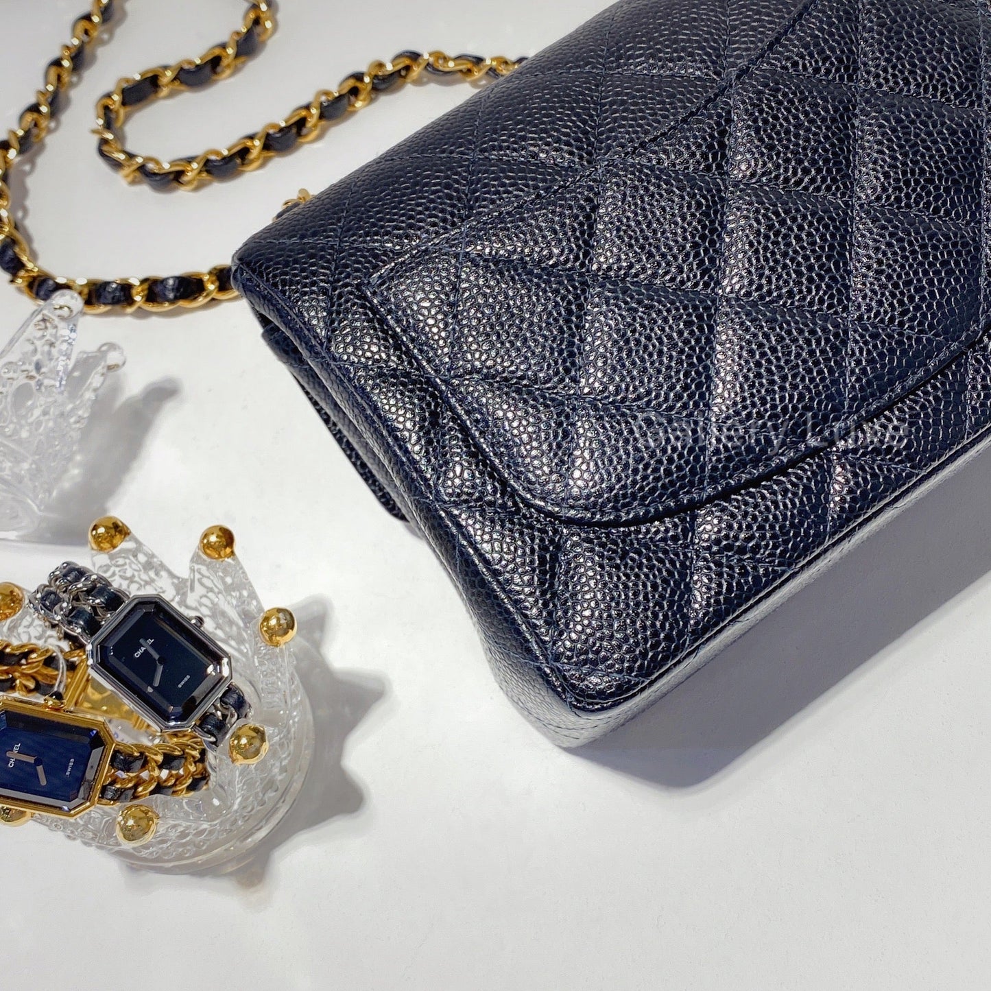 No.2263-Chanel Vintage Caviar CF Mini 17cm