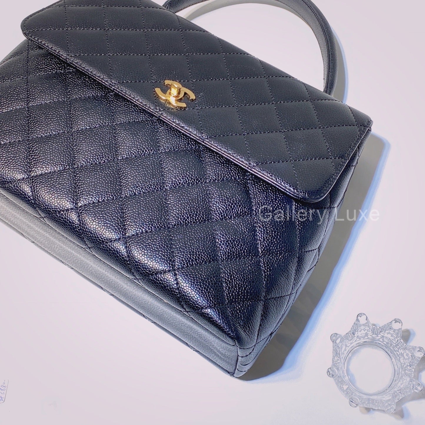 No.2871-Chanel Vintage Caviar Kelly Handle Bag