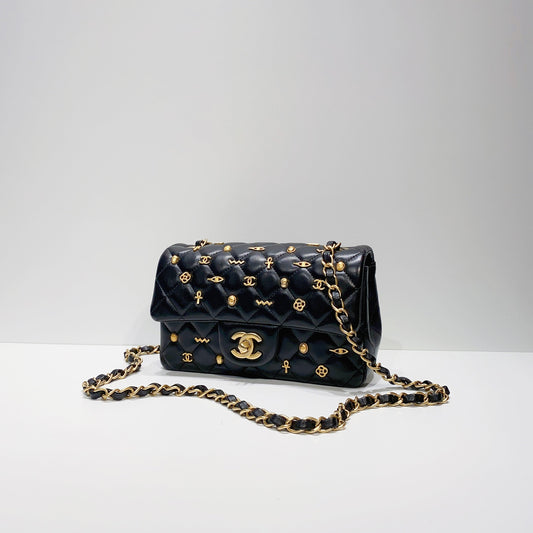 No.3862-Chanel Rectangular Lucky Charms Classic Flap Mini 20cm