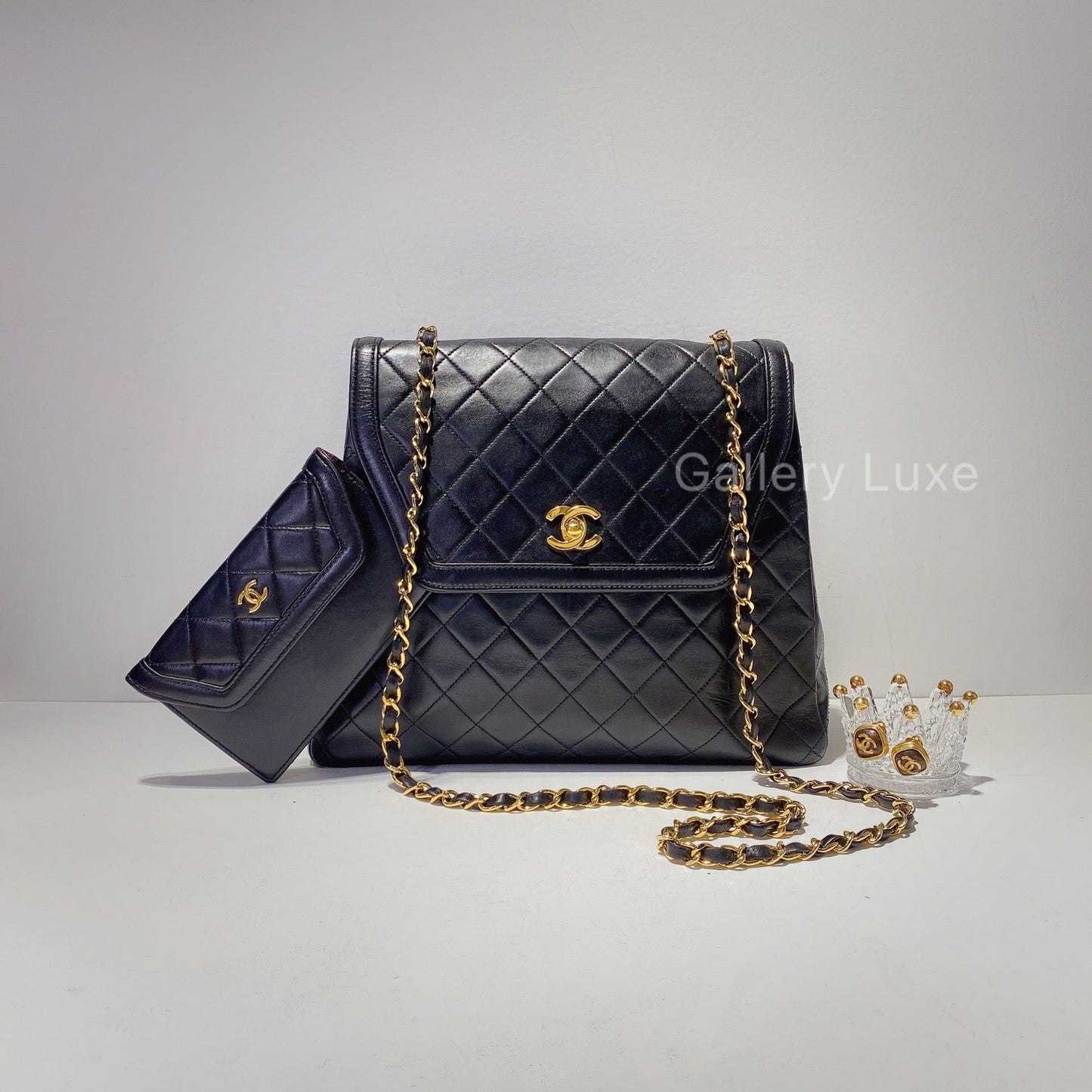 No.2441-Chanel Vintage Lambskin Flap Bag