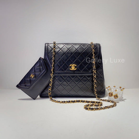No.2441-Chanel Vintage Lambskin Flap Bag