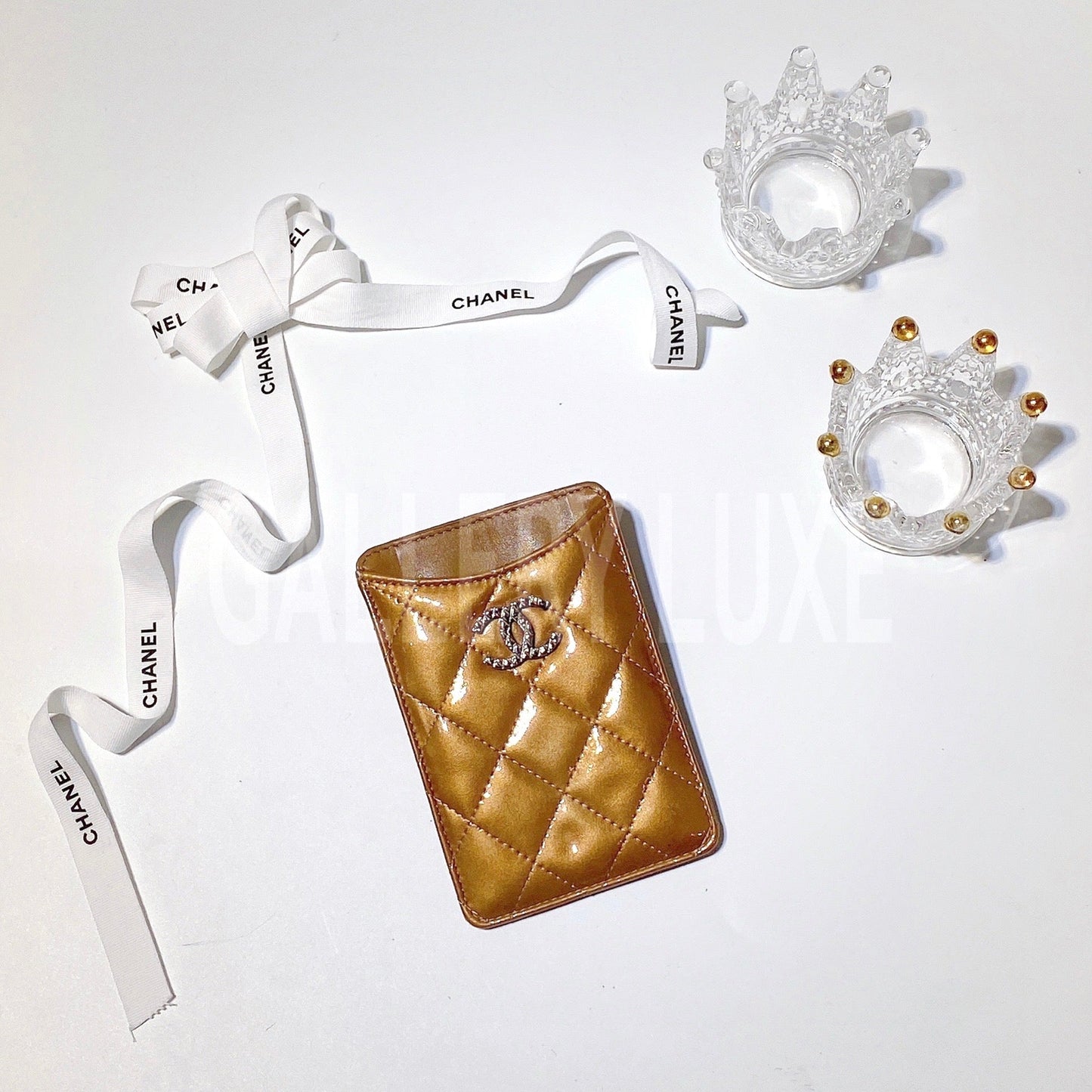 No.3220-Chanel Patent Brilliant Card Holder