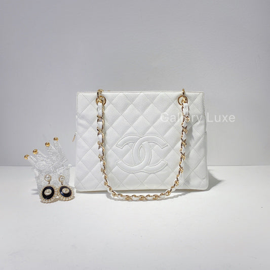 No.2444-Chanel Vintage Caviar Petite Timeless Tote Bag