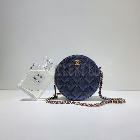 No.3268-Chanel Caviar Timeless Classic Clutch With Chain