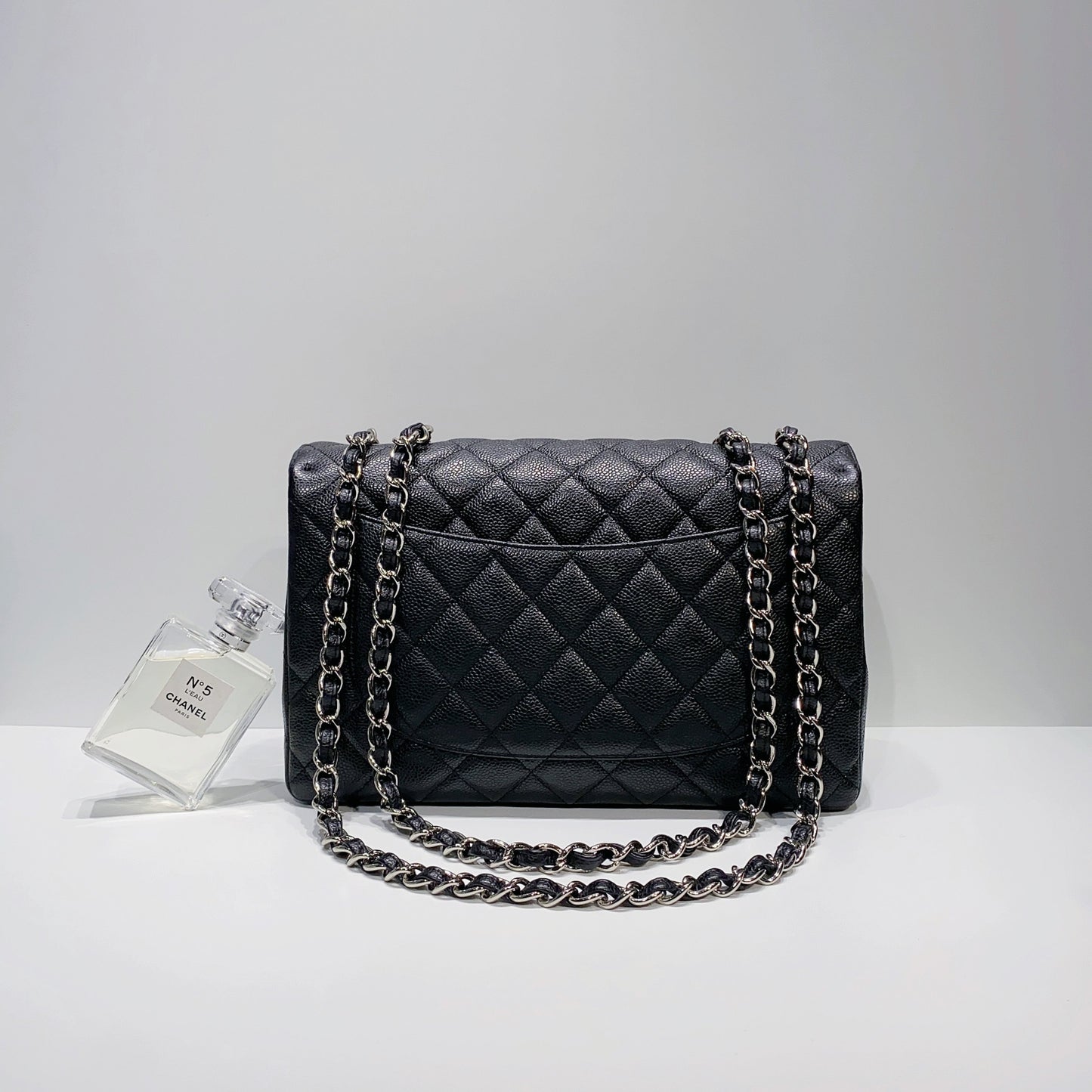 No.3887-Chanel Caviar Classic Jumbo Single Flap Bag