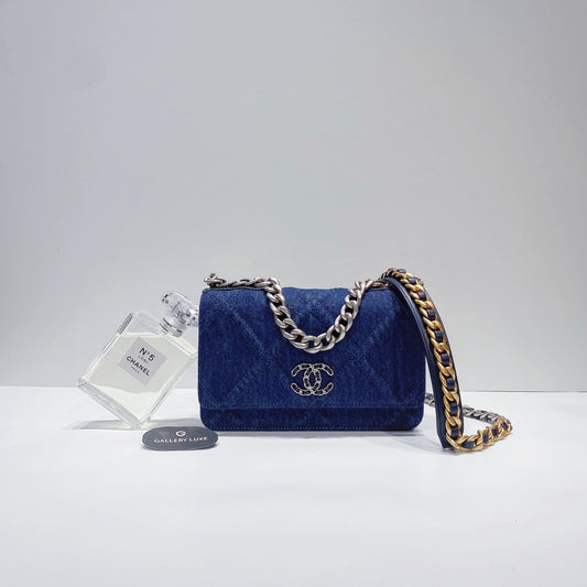 No.001345-Chanel Denim 19 Wallet On Chain (Brand New / 全新貨品)