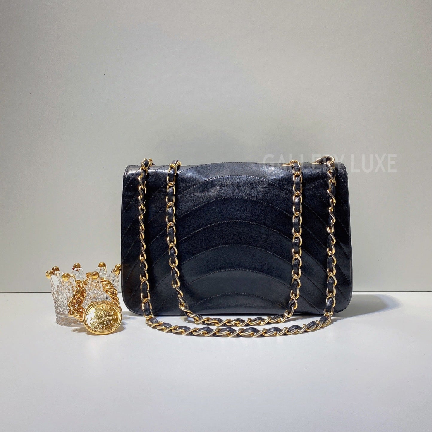 No.3009-Chanel Vintage Lambskin Flap Bag